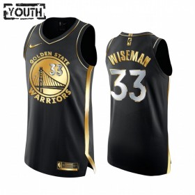 Dres Golden State Warriors James Wiseman 33 2020-21 Crna Golden Edition Swingman - Dječji